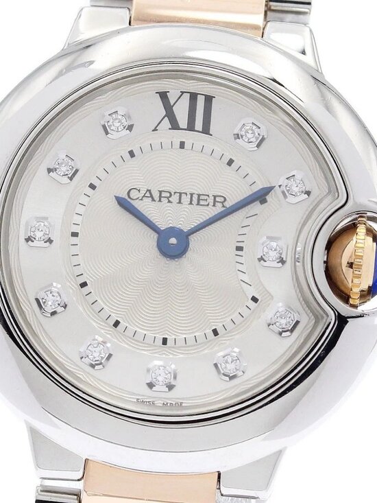 Cartier Accessories - CARTIER Baron blue SM WE902030 K18PG2 tone 11P diamond Quartz Ladies